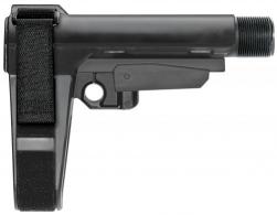 SB Tactical SBA3 Brace Synthetic Black 5-Position Adjustable for AR-Platform (Tube Not Included)