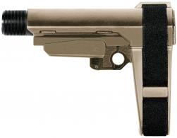 SB Tactical SBA3 Synthetic Flat Dark Earth 5-Position Adjustable for AR-Platform - SBA3X-02-SB