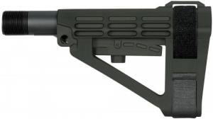 SB Tactical SBA4 Brace Synthetic Stealth Gray 5-Position Adjustable for AR-Platform (Tube Not Included)