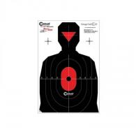 Caldwell Silhouette Dual Zone Silhouette Paper Target 8 Per Pkg