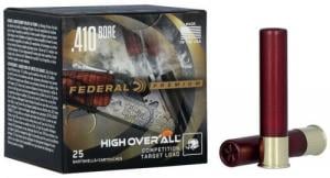 Federal Premium High Overall 410 GA QAmmo 2.50" 1/2 oz #9 shot 25 round box