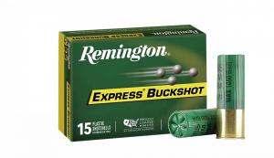 Remington Ammunition 26876 Express 12 Gauge 2.75" 9 Pellets 1325 fps 00 Buck Shot 15 Bx/5 Cs - 2 Remington Ammunition 26876 Express 12 Gauge 2.75" 9 Pellets 1325 fps 00 Buck Shot 15 Bx/5 Cs - 2
