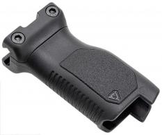 Strike Industries Angled Vertical Grip Long Black Polymer with Cable Management Storage for Picatinny Rail - AR-CMAG-RAIL-L-BK