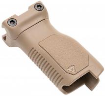 Strike Industries Angled Vertical Grip Long Flat Dark Earth Polymer with Cable Management Storage for Picatin