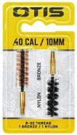 Otis Bore Brush Set 10mm Auto/40 Cal 8-32 Thread Bronze/Nylon Brush 2 Per Pkg - FG341NB