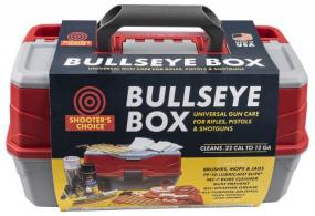 Shooters Choice Bullseye Box Cleaning Kit Multi-Caliber/12 Gauge Firearm Type Universal Nylon/Bronze/Stainless Steel Brist