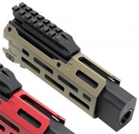 Strike Industries Strike 6" M-Lok Flat Dark Earth Aluminum with Faux Suppressor for CZ Scorpion EVO (7.72" Barrel - CEVO-HG-6-FDE Strike Industries Strike 6" M-Lok Flat Dark Earth Aluminum with Faux Suppressor for CZ Scorpion EVO (7.72" Barrel - CEVO-HG-6-FDE