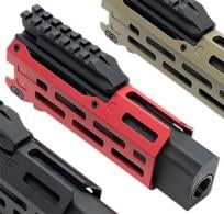 Strike Industries Strike 6" M-Lok Red Aluminum with Faux Suppressor for CZ Scorpion EVO (7.72" Barrel Length) - CEVO-HG-6-RED