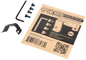 Strike Industries Magazine Pocket Clip Stainless Steel Black for SI EMP Mag Extension Right Hand - EMP-CLIP-R