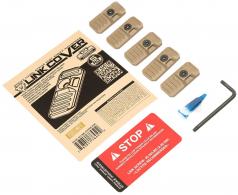 Strike Industries LINK Cover Flat Dark Earth Polymer for M-lok & Keymod Rails 5 Pack - LINK-COVER-FDE Strike Industries LINK Cover Flat Dark Earth Polymer for M-lok & Keymod Rails 5 Pack - LINK-COVER-FDE
