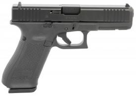 Glock G22515AUT G22 Gen5 40 S&W Caliber with 4.49" Glock Marksman Barrel, 15+1 Capacity, Overall Black Finish, Serrated nDLC Ste