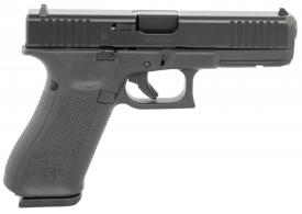 Glock G22515AUT G22 Gen5 40 S&W Caliber with 4.49" Glock Marksman Barrel, 15+1 Capacity, Overall Black Finish, Serrated nDLC Ste - G22515AUT Glock G22515AUT G22 Gen5 40 S&W Caliber with 4.49" Glock Marksman Barrel, 15+1 Capacity, Overall Black Finish, Serrated nDLC Ste - G22515AUT