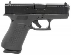 Glock G43X Subcompact 9mm Luger 3.41" 10+1 Overall Black Finish with nDLC Steel with Front Serrations Slide, Rough Textur - G43XUS Glock G43X Subcompact 9mm Luger 3.41" 10+1 Overall Black Finish with nDLC Steel with Front Serrations Slide, Rough Textur - G43XUS
