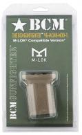BCM BCMGunfighter Grip Mod 3 made of Flat Dark Earth Polymer with Aggressive Texture, Vertical Design & M-LOK C - VG-MCMR-MOD3-FDE BCM BCMGunfighter Grip Mod 3 made of Flat Dark Earth Polymer with Aggressive Texture, Vertical Design & M-LOK C - VG-MCMR-MOD3-FDE
