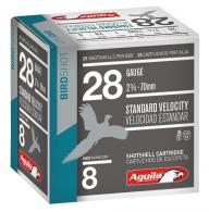 Aguila Field Standard Velocity 28 Gauge 2.75" 1 oz 8 Round 25 Bx/ 10 Cs - 1CHB2838 Aguila Field Standard Velocity 28 Gauge 2.75" 1 oz 8 Round 25 Bx/ 10 Cs - 1CHB2838