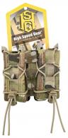 High Speed Gear TACO MOLLE Double Pistol Magazine Pouch MultiCam Nylon w/Polymer Divider - 11PT02MC