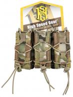 High Speed Gear TACO MOLLE Triple Pistol Magazine Pouch MultiCam Nylon w/Polymer Divider - 11PT03MC