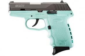 SCCY CPX-2 Gen3 Sky Blue/Black 9mm Pistol - CPX2CBSBG3
