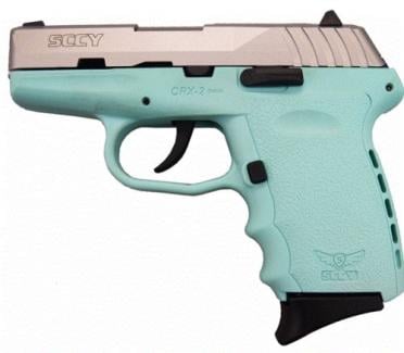 SCCY CPX-2 Gen3 Sky Blue/Stainless 9mm Pistol