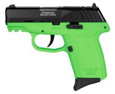 SCCY CPX-2 Gen3 RD Lime/Black 9mm Pistol - CPX2CBLGRDRG3