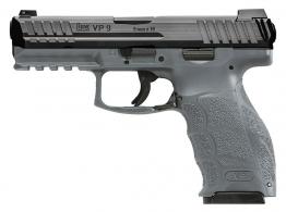 Heckler & Koch H&K VP9 9mm Luger 4.09" 17+1 (3) Gray Finish Frame with Black Steel Slide, Interchangeable Backstrap Grip & Night - 81000230 Heckler & Koch H&K VP9 9mm Luger 4.09" 17+1 (3) Gray Finish Frame with Black Steel Slide, Interchangeable Backstrap Grip & Night - 81000230