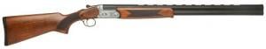 Dickinson Green Wing with Ejectors 12 Gauge 28" 2rd 3" Satin Silver Rec Matte Black Barrel Fixed Checkered Wood Stock R - GW12W28P