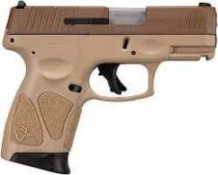 Taurus G3C 9mm, 3.2" Barrel, Tan/Coyote Cerakote, 12 Rounds - 1G3C93ET Taurus G3C 9mm, 3.2" Barrel, Tan/Coyote Cerakote, 12 Rounds - 1G3C93ET