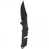 S.O.G Trident AT 3.70" Folding Clip Point Plain Titanium Nitride Cryo D2 Steel Blade GRN Olive Drab w/FDE Accents H - SOG-11-12-03 S.O.G Trident AT 3.70" Folding Clip Point Plain Titanium Nitride Cryo D2 Steel Blade GRN Olive Drab w/FDE Accents H - SOG-11-12-03