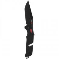 S.O.G Trident AT 3.70" Folding Tanto Plain Titanium Nitride Cryo D2 Steel Blade GRN Black w/Red Accents Handle Feat - SOG-11-12-04