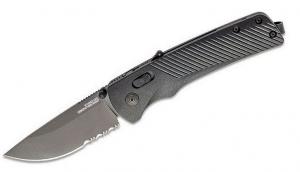 S.O.G Flash AT 3.45" Folding Part Serrated Titanium Nitride Cryo D2 Steel Blade GRN Blackout Handle - SOG-11-18-02 S.O.G Flash AT 3.45" Folding Part Serrated Titanium Nitride Cryo D2 Steel Blade GRN Blackout Handle - SOG-11-18-02