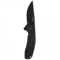 S.O.G SOG-TAC XR 3.39" Folding Clip Point Plain Black Titanium Nitride Cryo D2 Blade G10 Blackout Handle - SOG-12-38-01 S.O.G SOG-TAC XR 3.39" Folding Clip Point Plain Black Titanium Nitride Cryo D2 Blade G10 Blackout Handle - SOG-12-38-01