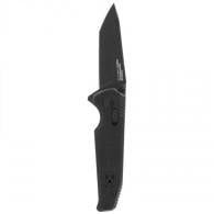 S.O.G Vision XR 3.36" Folding Tanto Plain Black Titanium Nitride CTS XHP Blade G10 Black Handle - SOG-12-57-01