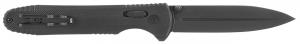 S.O.G Ultra XR 2.80" Folding Clip Point Plain Graphite Titanium Nitride Cryo S35NV Blade /Textured Black Carbon Fib - SOG-12-63-01