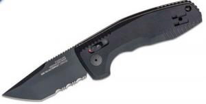 S.O.G SOG-TAC Auto 3.43" Folding Plain Titanium Nitride Cryo D2 Steel Blade/ Black Micro-Textured Anodized Aluminum - SOG-15-38-01 S.O.G SOG-TAC Auto 3.43" Folding Plain Titanium Nitride Cryo D2 Steel Blade/ Black Micro-Textured Anodized Aluminum - SOG-15-38-01