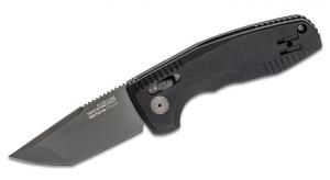 S.O.G SOG-TAC Auto 3.43" Folding Tanto Plain Titanium Nitride Cryo D2 Steel Blade/Black Micro-Textured Anodized Alu - SOG-15-38-03 S.O.G SOG-TAC Auto 3.43" Folding Tanto Plain Titanium Nitride Cryo D2 Steel Blade/Black Micro-Textured Anodized Alu - SOG-15-38-03