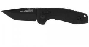 SOG-TAC Auto Compact 2.94" Folding Tanto Plain Titanium Nitride Cryo D2 Steel - SOG-15-38-09