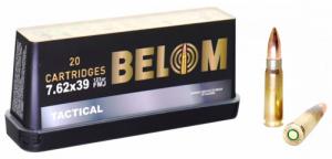 BELOM Ammo BELOM762 Tactical 7.62x39mm 123gr Full Metal Jacket 20 Per Box/24 Case - 1152 BELOM Ammo BELOM762 Tactical 7.62x39mm 123gr Full Metal Jacket 20 Per Box/24 Case - 1152