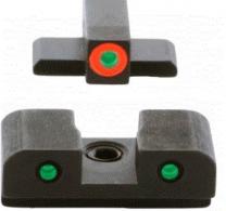 Ameriglo Spartan Operator Set for Springfield Hellcat Green Tritium Handgun Sight