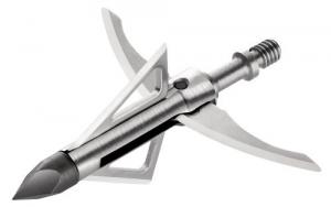 Bloodsport Gravedigger Hybrid Mechanical Chisel Tip Stainless Steel Blades Silver 100 gr 3 Broadheads