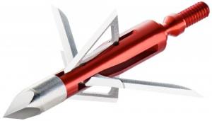 Bloodsport Nitefall Rear-Deploying Hybrid Mechanical Chisel Tip Stainless Steel Blades Red 100 gr 3 Broadheads - BLS-10816 Bloodsport Nitefall Rear-Deploying Hybrid Mechanical Chisel Tip Stainless Steel Blades Red 100 gr 3 Broadheads - BLS-10816