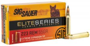 Main product image for Sig Sauer Elite Hunting Varmint & Predator .223 Remington 55 gr Extreme Expansion Tip 20 Bx/ 10 Cs