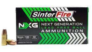 Sinterfire NXG Lead Free Ball Pistol Ammo 9mm 100 gr. Lead Free Ball 50 rd. - SF9100NXG(50) Sinterfire NXG Lead Free Ball Pistol Ammo 9mm 100 gr. Lead Free Ball 50 rd. - SF9100NXG(50)