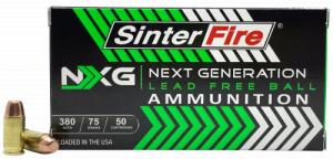 SinterFire Inc SF38075NXG Next Generation (NXG) 380 ACP 75 gr Lead Free Ball 50 Bx/20 Cs - 1161