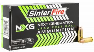SinterFire Inc SF10125NXG Next Generation (NXG) 10mm Auto 125 gr Lead Free Ball 50 Bx/20 Cs - 1161 SinterFire Inc SF10125NXG Next Generation (NXG) 10mm Auto 125 gr Lead Free Ball 50 Bx/20 Cs - 1161