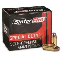 SinterFire Special Duty 40 S&W 125 gr Lead Free Frangible Hollow Point 20rd box