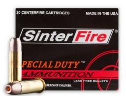 Sinterfire Special Duty Pistol Ammo 38 Spcl. 110 gr. HP 20 rd. - SF38110SD Sinterfire Special Duty Pistol Ammo 38 Spcl. 110 gr. HP 20 rd. - SF38110SD