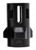 Angstadt Arms Flash Hider Black Hardcoat Anodized Steel with 1/2"-36 tpi Threads 1.42" OAL for 9mm Luger - AA093LHB36 Angstadt Arms Flash Hider Black Hardcoat Anodized Steel with 1/2"-36 tpi Threads 1.42" OAL for 9mm Luger - AA093LHB36