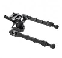 Accu-Tac FC-5 G2 Arca Spec QD Bipod made of Black Hardcoat Anodized Aluminum with ARCA Style Rail Attachment, Steel - FCASQD-G205 Accu-Tac FC-5 G2 Arca Spec QD Bipod made of Black Hardcoat Anodized Aluminum with ARCA Style Rail Attachment, Steel - FCASQD-G205