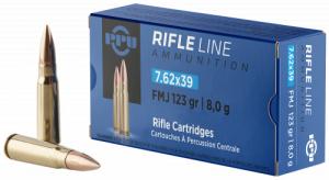 PPU PPU76239B840 Metric Rifle 7.62x39mm 123 gr Full Metal Jacket (FMJ) 840rds 15 Bx/56 Cs (Sold by Case) - 1152