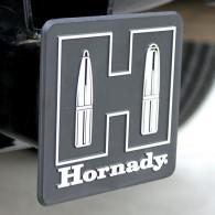 Hornady Hitch Cover Black/White Plastic - 99132